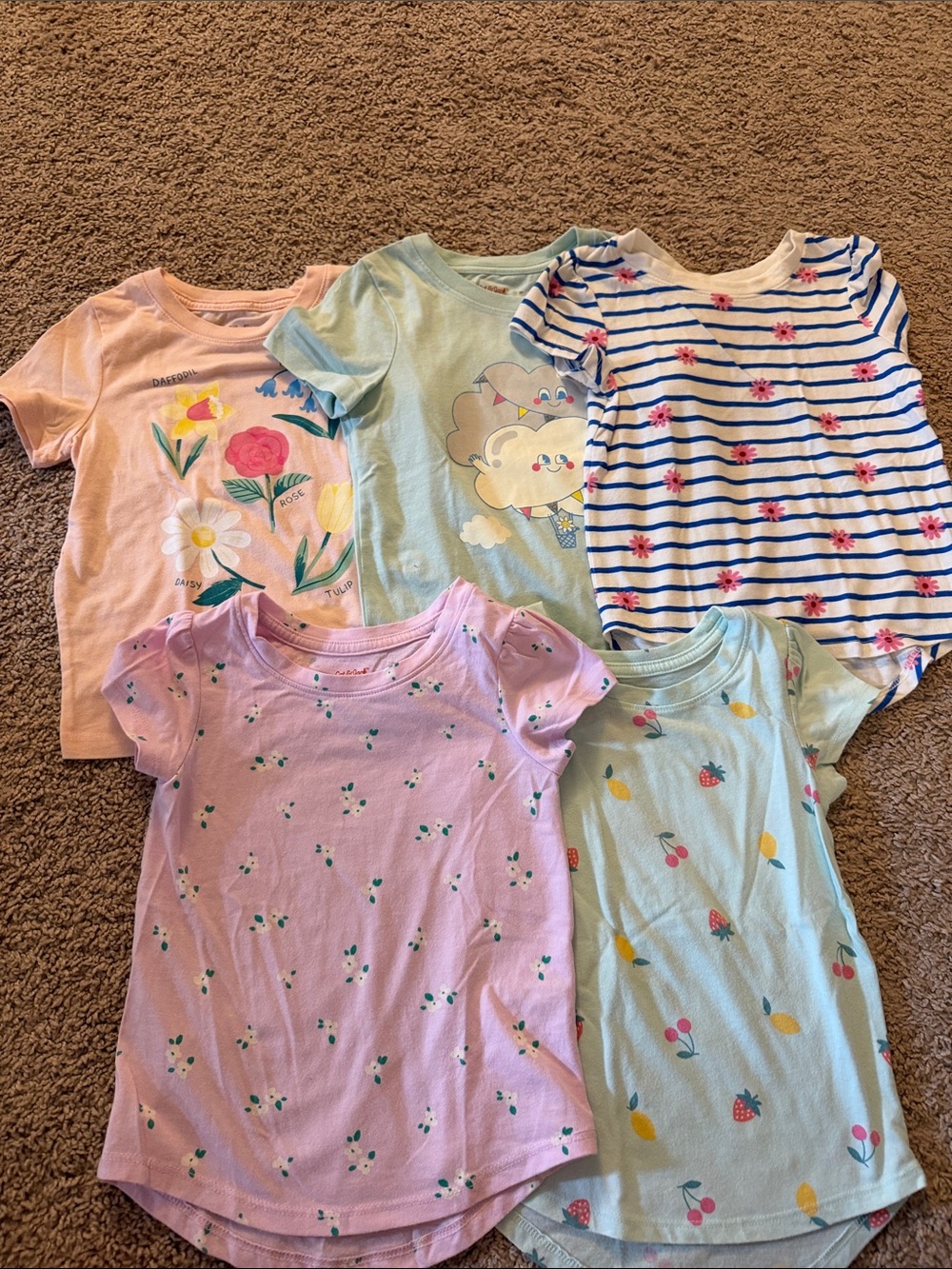 Cat & Jack Girls' Pastel tee set